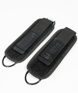 Ankle Strap: Leather Cable Ankle Straps For Cable Machine ( Black edition) ( Sold as a pair)