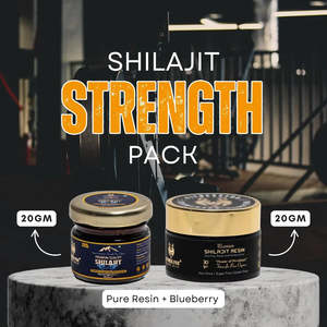 Shilajit Bundles: 20gm Pure Resin Shilajit + 20gm Pure Resin Shilajit Blueberry