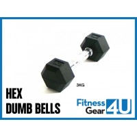 Hex dumbells 2 x 3kg