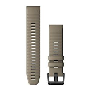 Quickfit 22mm: QuickFit 22 Watch Band – Dark Sandstone Silicone