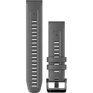 Quickfit 22mm: QuickFit 22 Watch Band – Graphite Silicone