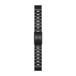 QuickFit 22 Watch Band – Vented Titanium Bracelet with Carbon Gray DLC Coating