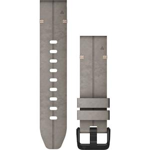 Quickfit 20mm: Garmin QuickFit 20 Suede Leather Watch Band