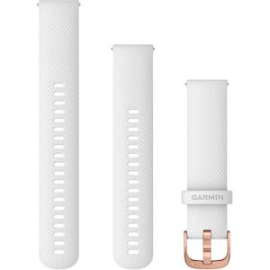 Quick Release 20mm: Quick Release Band 20mm – White with Rose Gold Hardware