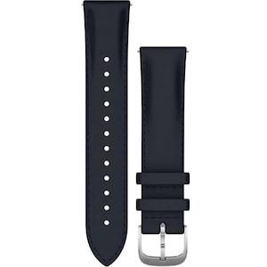 Quick Release 20mm: Quick Release Band 20mm – Navy Italian Leather with Silver Hardware