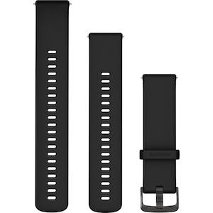 Quick Release 22mm: Garmin Quick Release Band (22 mm) – Black with Slate Hardware