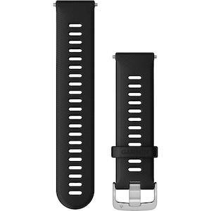 Quick Release 22mm: Quick Release Band 22 mm – Black with Silver Hardware