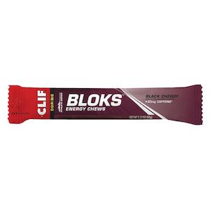Chews: Clif Bloks Energy Chews – BLACK CHERRY + 50mg Caffeine