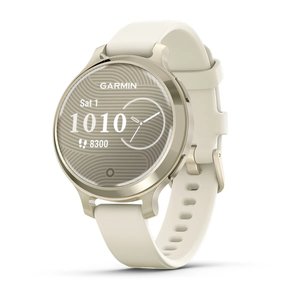 Garmin Lily 2 Active - Lunar Gold with Bone Silicone Band