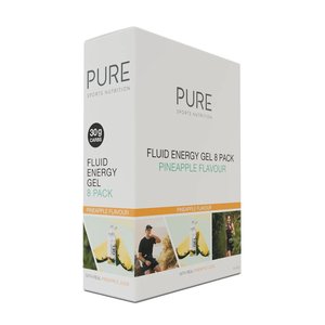 PURE Fluid Pineapple Energy Gel 50g - 8 Pack