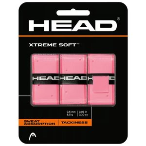 HEAD Xtreme Soft Pickleball Overgrip - Pink - 3 Pack