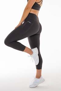 7 8 Leggings: Energy Charcoal 7/8 Pocket Leggings