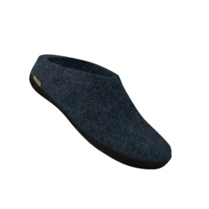 Glerups Black Rubber Slip-on Denim