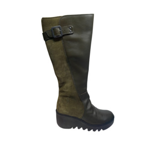 Fly London Zip Up Boots BEFY541FLY MILITARY