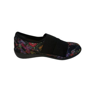 Ziera Urban FF Black Floral Print Neoprene Sneaker