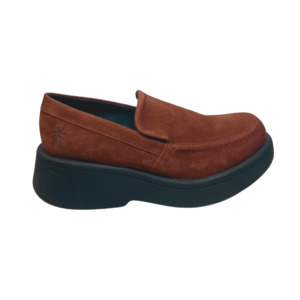 Womens Slip Ons Loafers: Fly London MARU158 Fly Oxblood