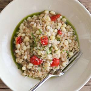 Day Menu: Barley & Corn Risotto