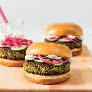 Day Menu: Beef, Chicken and Felafel Burger