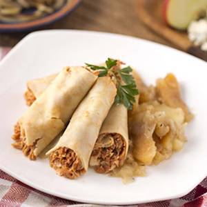 Pulled jack-fruit Crepes