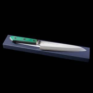 Hand Forged Japanese - Sakai Kikumori Green Pakka Handle 175mm