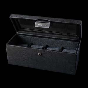 Stackers - Watch Box 4 Slot Black