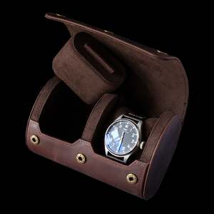 Watch Roll - Luxury Mid Range 2 Slot Brown Slider