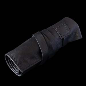Watch Roll - Calibre Leather 5 Slot Black