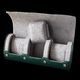 Watch Roll - Luxury Green/ Grey 3 Slot Slider