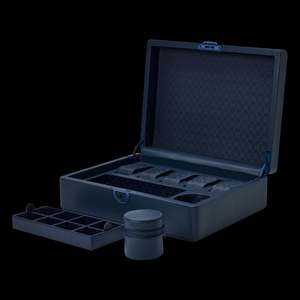 Watch Storage: Wolf - Earth 5 Slot Watch Box with Storage Midnight Blue
