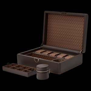 Wolf - Earth 5-Piece Watch Box with Storage