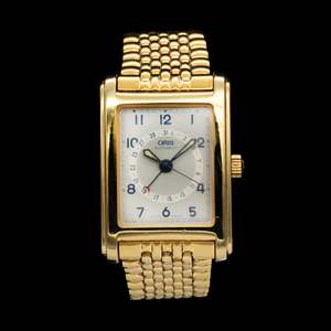 Oris Pre Owned: Oris - 1990s Rectangular Pointer Date B7460