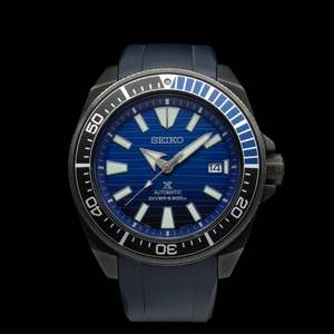 Under 1 000 Pre Owned Watches: Seiko - 2019 Prospex Diver's 200M 'Samurai' Blue Wave SRPD09K