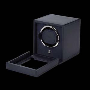 Watch Boxes: Wolf - Cub Winder with Cover Navy