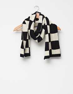Accessories: Stella + Gemma | Scarf | Check Black + Cream