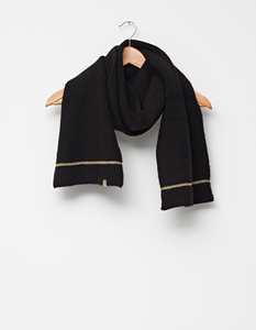 Accessories: Stella + Gemma | Scarf | Black with Gold Lurex