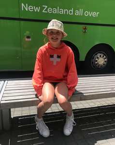 Kids Section: Stella + Gemma | Kids Hanna Hoodie Hot Coral Cats | Orange