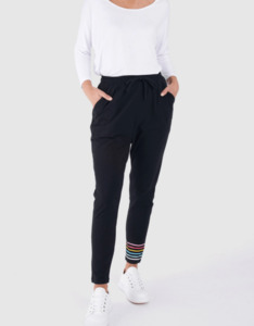 Betty Basics: Betty Basics | Jade Pant | Black/Rainbow