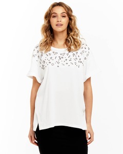 Betty Basics: Betty Basics | Leighton Tee | White