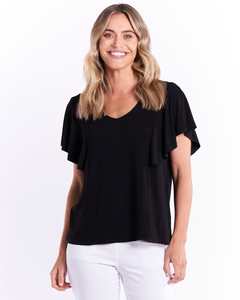 Betty Basics: Betty Basics | Florence Frill Tee | Black