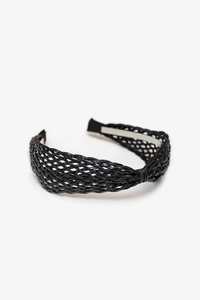 Antler: Antler | Rattan Look Headband | Black