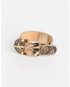 Jewellery: Stella + Gemma | Bracelet | Buckle Brown Snake
