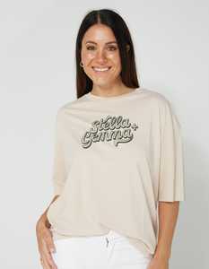 Stella Gemma Tees: Stella + Gemma | Porter Tee | Blush Vintage Logo
