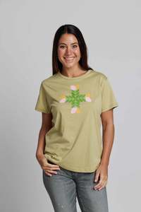 Stella Gemma Tees: Stella + Gemma |  Ace Tee | Sage w/Citrus Petals