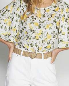 Sass: Sass | Cami Heart Belt | Natural