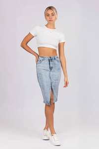 Skirts: Wakee Jeans | Skirt | Acid Wash