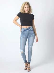 Jeans: Wakee Jeans | Ripped Leg | Blue