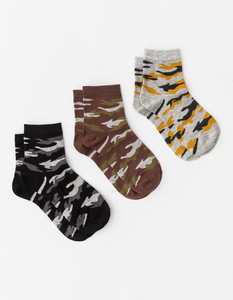 Socks: Stella + Gemma | Camo Socks | Pack of 3