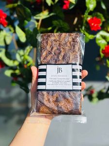 Chocolate Caramel Brownie Slab Made without gluten