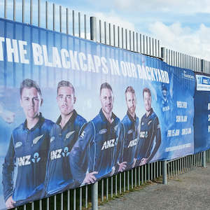 Outdoor Banners: Fabric Fence Mesh Banner