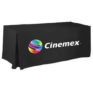 Printed Tablecloth: Custom Table Throw 4 sided One Piece